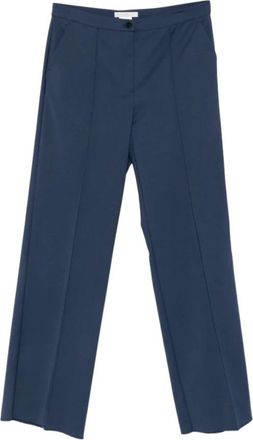 Marina Rinaldi Mrnpiroghe Straight Broeken - Dames - Straight fit broeken - Blauw - 3XL - Katoen - Broeken