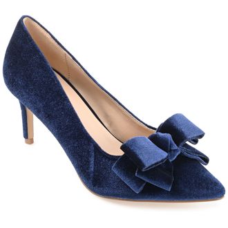 Journee Collection Collection Womens Crystol Wide Width Pump