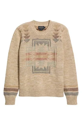 Pendleton Columbia River Sweater in Ecru Mix at Nordstrom, Size Xx-Large