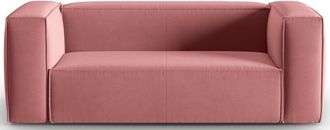 BLOOMINGLOFT 2-Sitzer Design Sofa Mackay mit Samtbezug