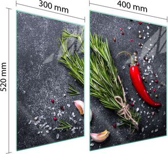 OEM Placa Protectora De Vidrio Para Estufa 70x52 Pizarra