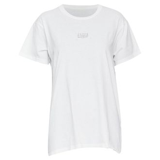 Maison Margiela white cotton logo print tshirt