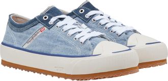 Diesel S-Principia Low Mens Trainers Low Top Sneakers - Blue Textile - Size EU 43