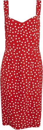 Dolce & Gabbana Jurk met stippen - Rood
