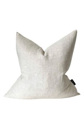 Modish Decor Pillows Linen Pillow Cover in White Tones at Nordstrom, Size 18X18