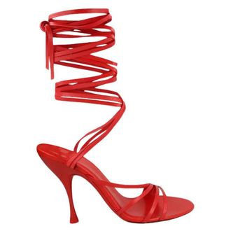 Ferragamo Victoria X5 Wrap Tie Sandals, Size 10 B
