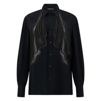 Alberta Ferretti Dames, Blouses & Shirts, Zwart, Maat: S Zijde
