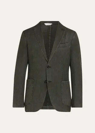 Boglioli Wool Denim Blazer