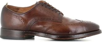 Officine Creative leather wingtip brogues - men - Calf Leather/Calf Leather/Calf Leather - 42 1/2 - Brown