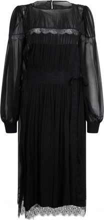 Alberta Ferretti Dames, Jurken, Zwart, Maat: 2XL Zijde