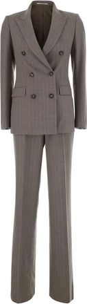 Tagliatore Kostuums, Dames, Beige, S, Wol, T Parigi Pak
