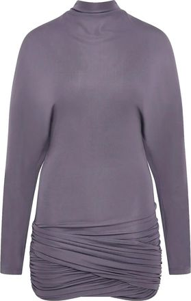 CHRISTOPHER ESBER Luna gedrapeerde jersey mini-jurk - Paars