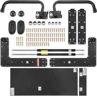 OEM Kit De Cama Plegable Tama&ntilde;o Full Kit De Hardware Mec&aacute;nico Para Cama De Pared Soporte De Marco De Cama Resistente Con Palanca Neum&aacute;tica Ahorro De Espac