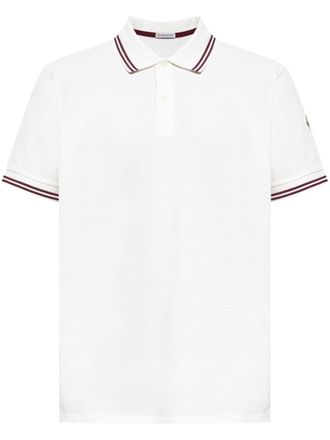 Tシャツ・カットソー MONCLER Men Polo Shirts 097 8C000 09 83927041 White White Logo Polo Shirt - Moncler - Men | WE IN STYLE