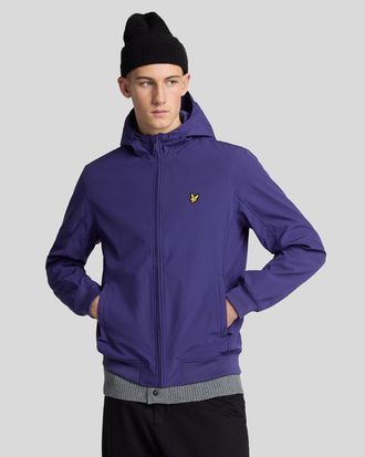 Lyle & Scott Mens Mesh Back Softshell Jacket - Blue - Size X-Small