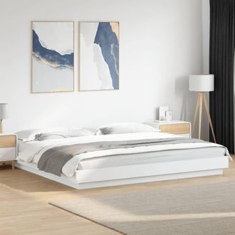 Berkfield Home Bed Frame without Mattress White 200x200 cm