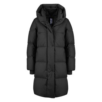 Bomboogie Parka larga acolchada de plum&oacute;n - Coats - Mujer - Negro - XL
