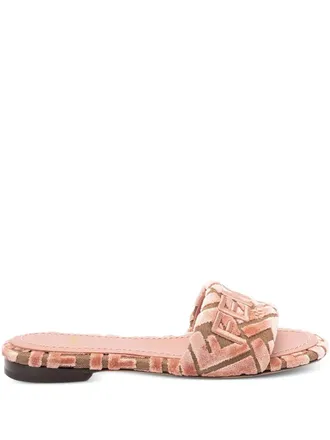 Fendi Sandali con logo - Rosa