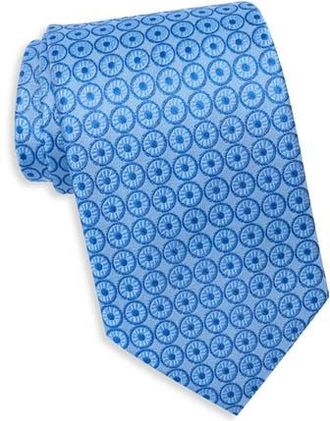 Ted Baker Westferry Circle Neat Silk Blend Tie in Light Blue at Nordstrom Rack