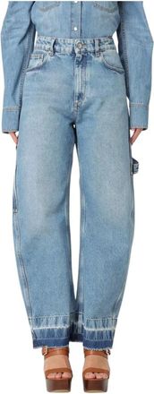Stella McCartney Jeans, Dames, Blauw, W29, Katoen, Klassieke blauwe wijde pijpen jeans