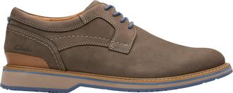 Clarks Mens Monahan Plain Oxford, Grey Nubuck, 12 Wide