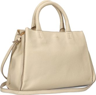 LouLou Essentiels Tassen, Dames, Beige, ONE Size, Leer, Elegante beige schoudertas