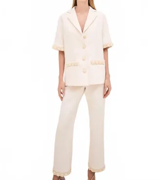 Alexis Lio Top In Ivory