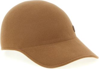 Maison Michel Tiger Wool Hat - Dames - Petten - Beige - M - Wol - Accessoires