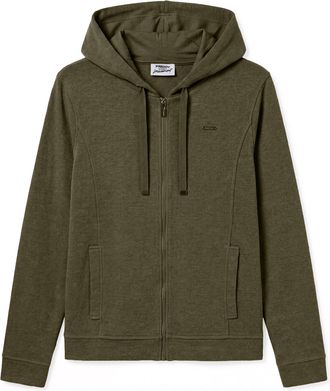 Freddy Felpa donna con cappuccio e full zip effetto tricot
