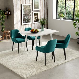 Vicco Mesa De Comedor Beaver, Blanco, 80 X 70 Cm Extensible Vicco