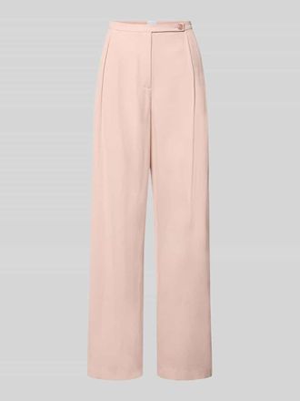 Jake*s Bundfaltenhose aus Viskose-Mix mit Knopfverschluss in Fuchsia, Gr&ouml;&szlig;e 32