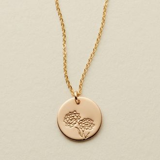 Made by Mary October Birth Flower Necklace