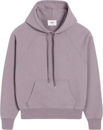 Ami Ami de Coeur Hoodie - Heren - Hoodies - Paars - S - Katoen - Hoodies & sweatvesten