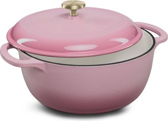 Best Choice Products 7.5 Quart Enamel Cast-Iron Dutch Oven, Heavy-Duty Cookware w/ Dual Handles, Lid