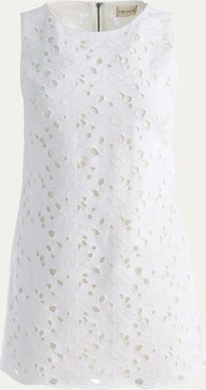 Alice & Olivia Clyde Eyelet Shift Dress