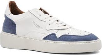 Bruno Magli Dezi Leather Sneaker in White/Blue Suede at Nordstrom Rack, Size 10.5