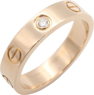 Cartier Gold Clear Pink Gold (18K) Band Ring (Pre-Owned)