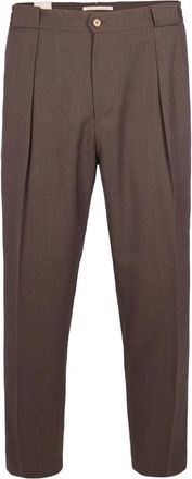 BRIGLIA 1949 pleated trousers - Brown