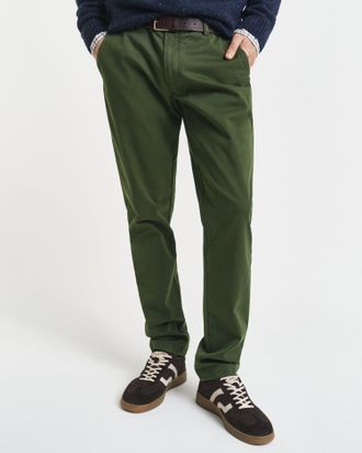 GANT Men Slim Fit Super Comfort Chinos (42/34) COUNTRY GREEN