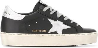 Golden Goose Hi Star Sneakers - Dames - Sneakers - Zwart - 40 EU - Leer - Schoenen