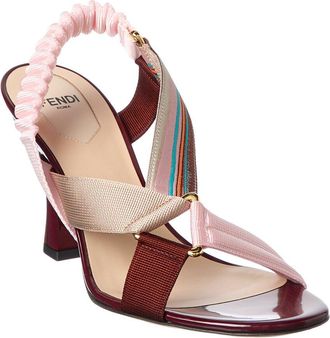 Fendi Fendi Iconic Colibri Patent Sandal