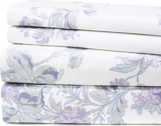 Melange Home 200tc Percale Jardin De Rose Sheet Set