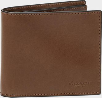 Coach Mens Minimalist smooth leather wallet