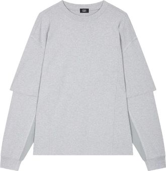 STUDIO TOMBOY Felpa a strati - Grigio