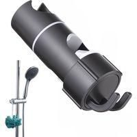 OEM Barra De Ducha Universal Para Barras De 18-25 Mm, Soporte Ajustable Para Cabezal De Ducha Con 2 Ganchos, Soporte De Montaje De Abs Cromado, Accesorio 