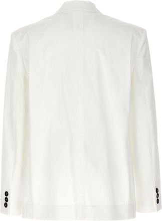Moschino Womens White Cotton Blazer Clothing
