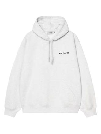 Carhartt Work in Progress White Logo Hoodie