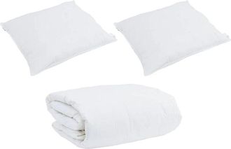 vidaXL Vidaxl - Edred&oacute;n Other Con Almohada 3 Pcs Blanco 240 X 220 Cm Plumas
