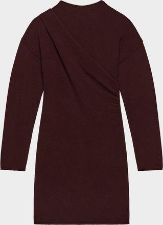 Helmut Lang Slouchy Wool-Blend Mini Sweater Dress