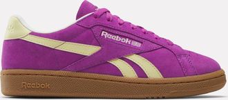 Reebok Womens Club C Grounds Uk In Purplerave/Bleachedyellow/Chal M